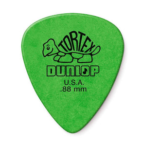 Dunlop Tortex Standard Picks .88mm, 12 Pack- 418P.88 Green