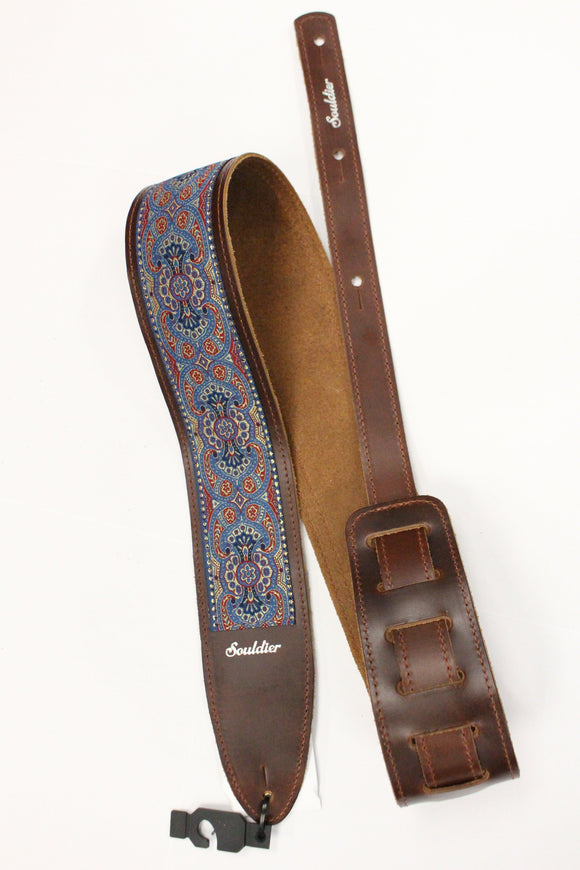 Souldier Arabesque Indigo Torpedo Guitar Strap *Free Shipping in the US*