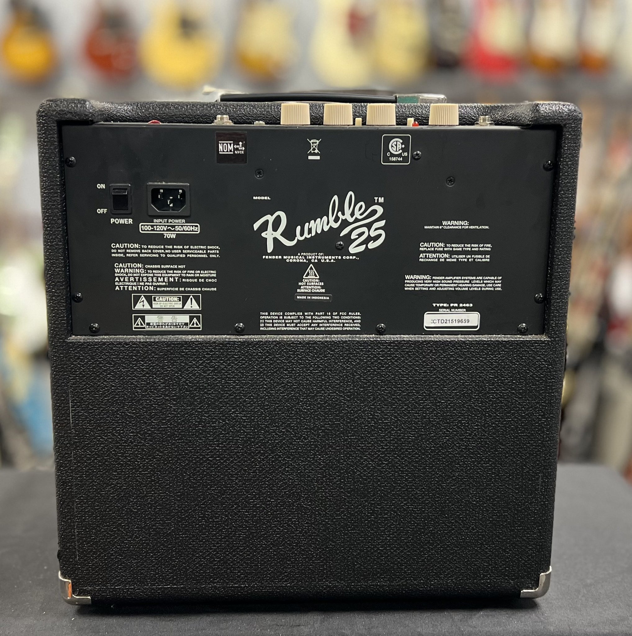 Fender Rumble 25 Bass Combo Amp – Empire Guitars