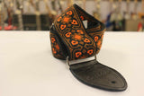 Souldier Fillmore Brown/Orange Guitar Strap with Black Leather Ends *Free Shipping in the USA*