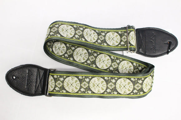 Souldier Straps Medallion Green Guitar Strap *Free Shipping in the USA*